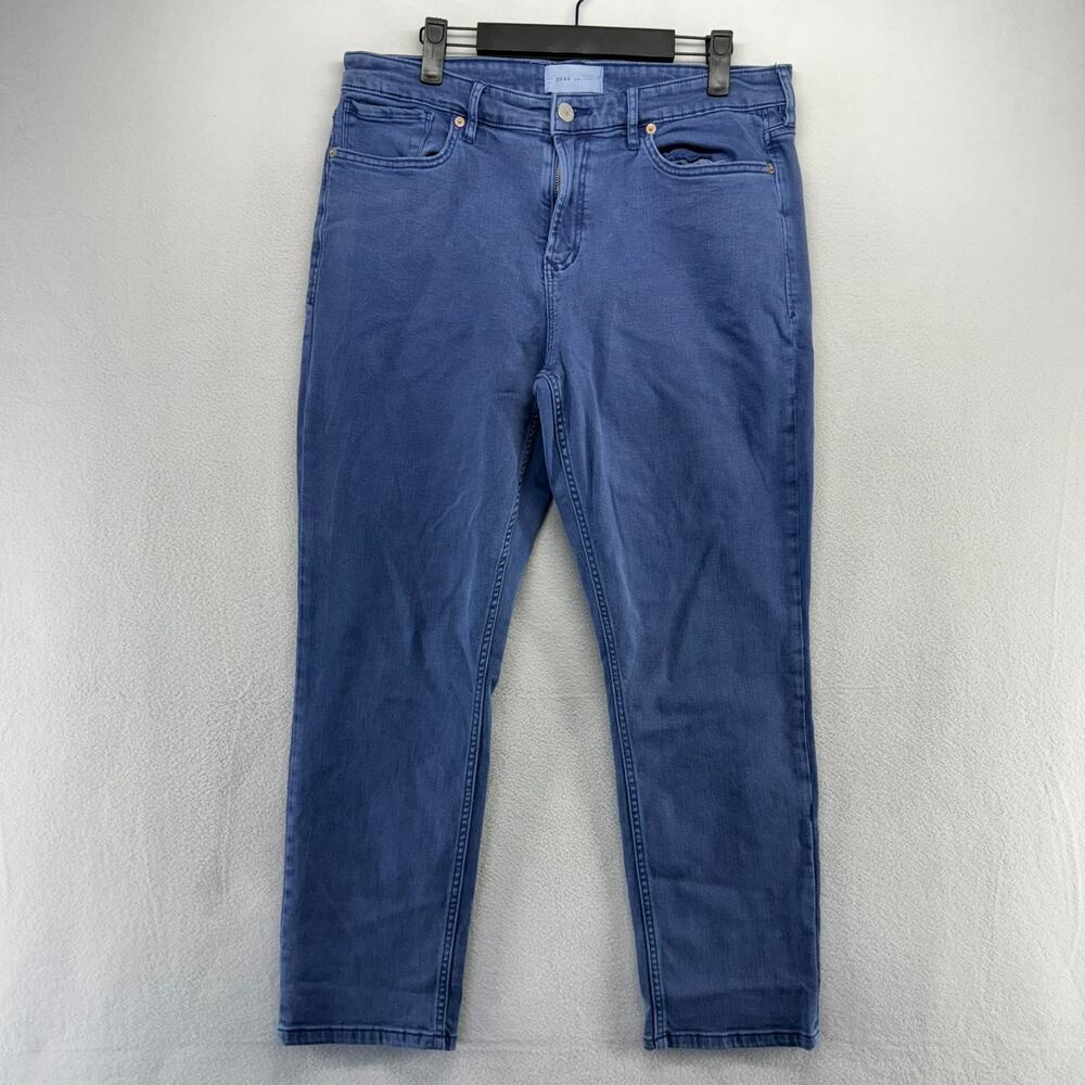 Dear John Jeans Women's 32 Blue Blaire Straight Cotton 5 Pocket Casual 32x26